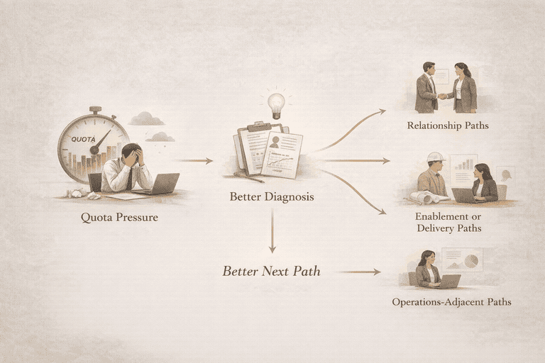 Editorial decision flow from quota pressure to clearer adjacent commercial paths