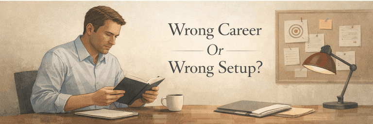 Editorial scene showing repeated mismatch becoming clearer than local setup problems