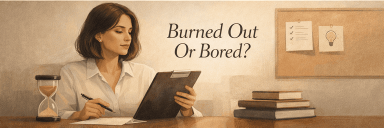 Editorial scene showing clearer diagnosis between overload and under-stimulation