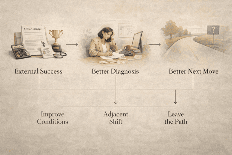 Editorial decision flow from external success to better diagnosis and a stronger next move