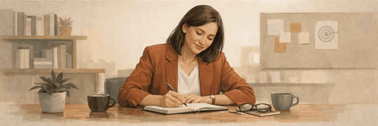 Editorial scene showing clarity emerging from a grounded diagnosis of current-role fit