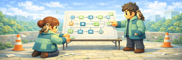 Architect blueprint growth banner